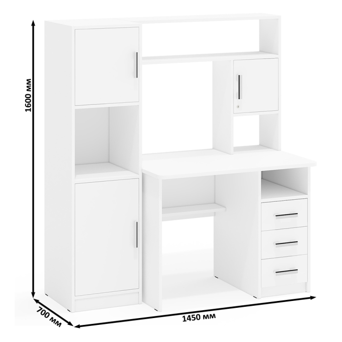 Прямые компьютерные столы, Компьютерный стол с колонкой СК-9