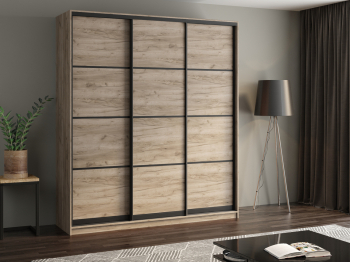 Шкаф купе 3-х дверный АЙСБЕРГ ЛОФТ 210 