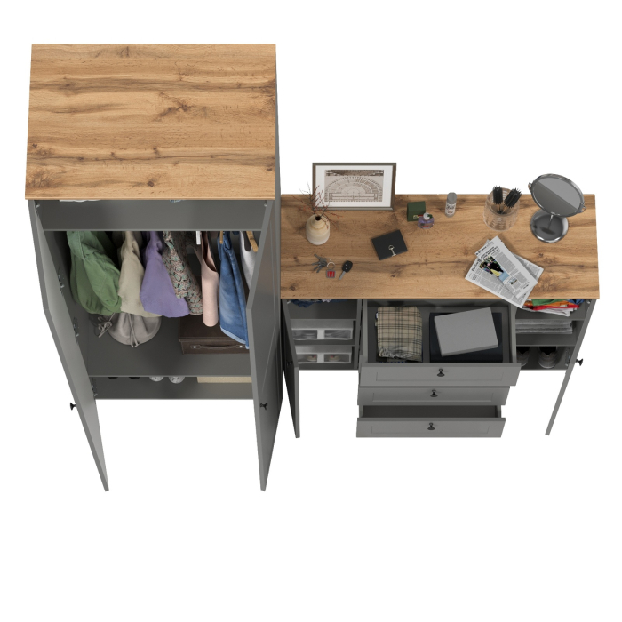 Прихожие, Шкаф для прихожей и большой комод Остин