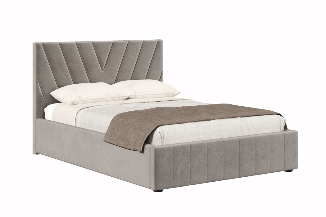 Мягкая кровать, Кровать Палермо 1400, велюр