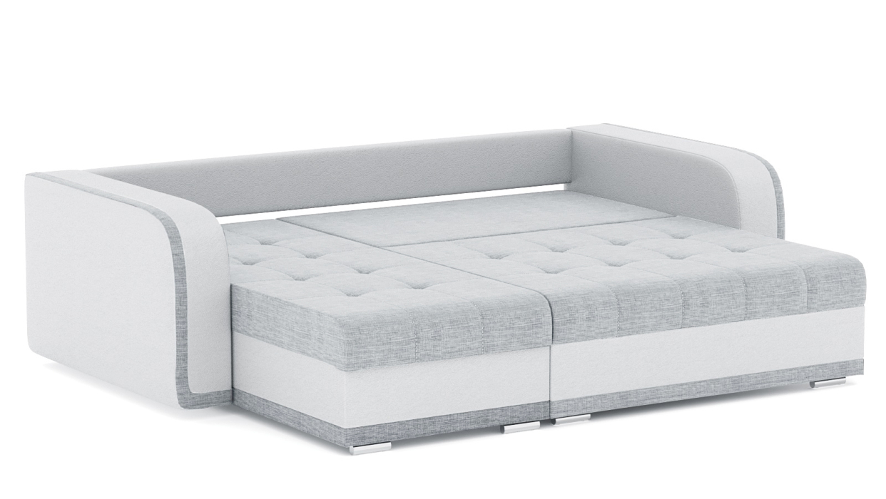 Диваны угловые в гостиную, Диван-кровать угловой Генри еврокнижка, рогожка+кож.зам