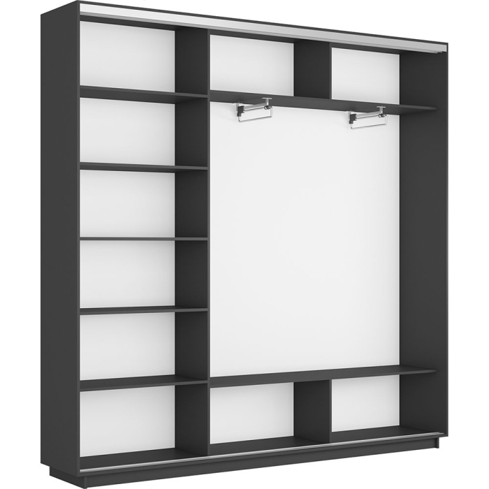 Шкафы-купе 3-х дверные, Шкаф-купе Экспресс 3-х дверный Фотопечать Шелк Стекла 210х45х240