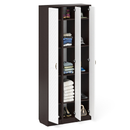 Три пенала в прихожую П-6 МДФ фрезеровка ромб