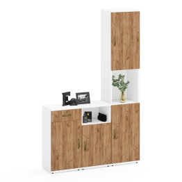 Набор для домашнего офиса из пенала и двух разных тумб Лидер-8.