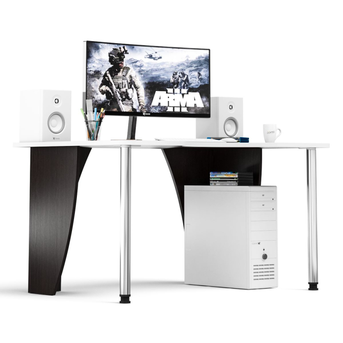 Прямые компьютерные столы, Игровой компьютерный стол С-МД-СК2-1360-900