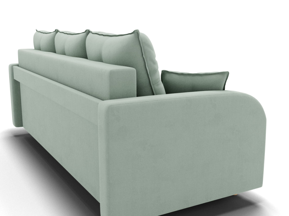 Диваны еврокнижки, Прямой диван Генри,еврокнижка,велюр