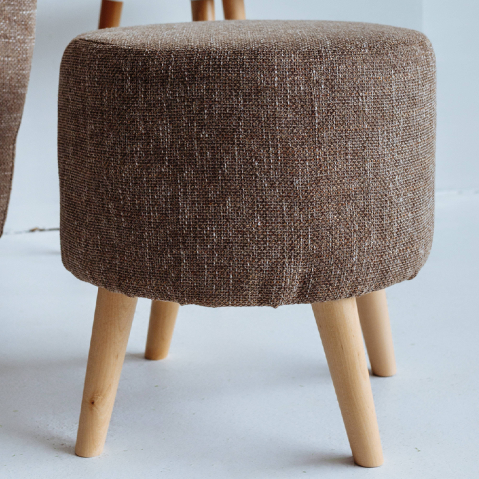 Пуф в прихожую, Пуф Лаки, рогожка