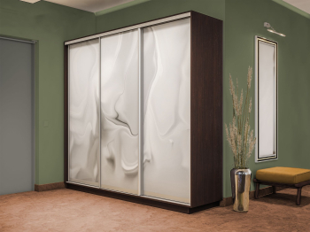 Шкаф-купе Экспресс 3-х дверный Фотопечать Шелк Стекла 210х45х240
