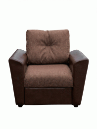 Кресло Амстердам раскладное, рогожка/экокожа