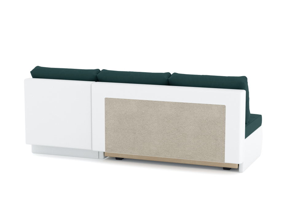 Диваны угловые в гостиную, Диван-кровать угловой Кормак без подлокотников, велюр /кож.зам