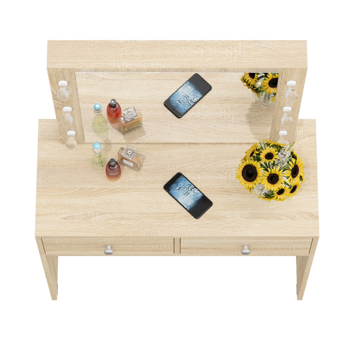 С зеркалом, Стол туалетный с подсветкой СТ-5