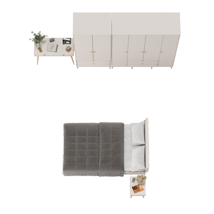 Спальные гарнитуры, Мебель для спальни со спальным местом на 1200 Афина