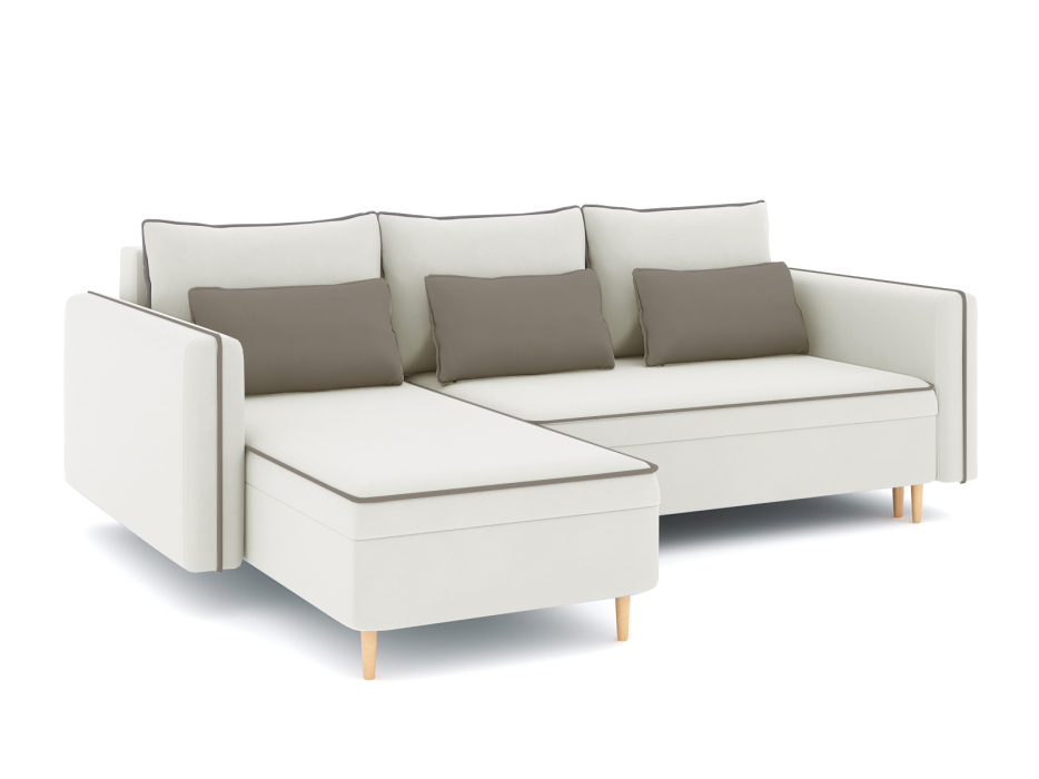 Диваны угловые в гостиную, Диван-кровать угловой Рон еврокнижка-пантограф, велюр