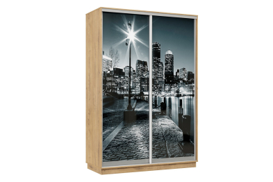 Шкаф-купе Премьер Лайт 01 Ф-1356 двухдверный