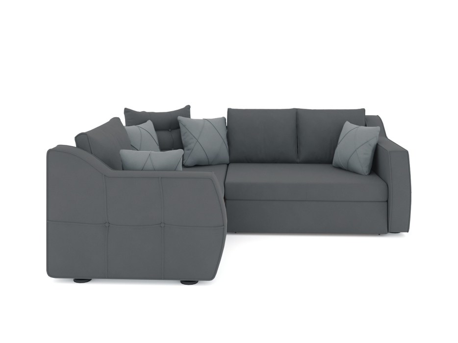 Диваны угловые в гостиную, Диван-кровать угловой Френсис дельфин, велюр