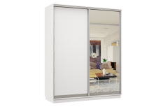 Шкафы-купе, Шкаф-купе Премьер 22 Белый