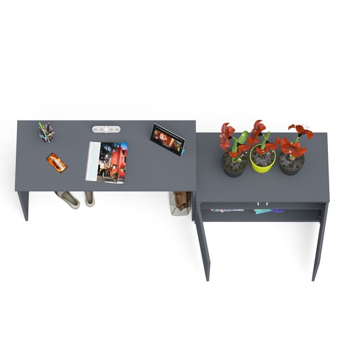 Прямые компьютерные столы, Стол письменный 1200 Мори с тумбой с дверками