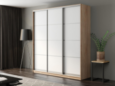 Шкафы-купе, Шкаф-купе Айсберг 220 СОНОМА (белый/глухой)