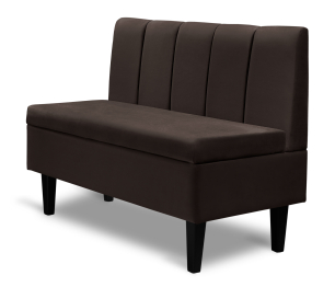 Диван прямой на ножках Лео 110, микровелюр