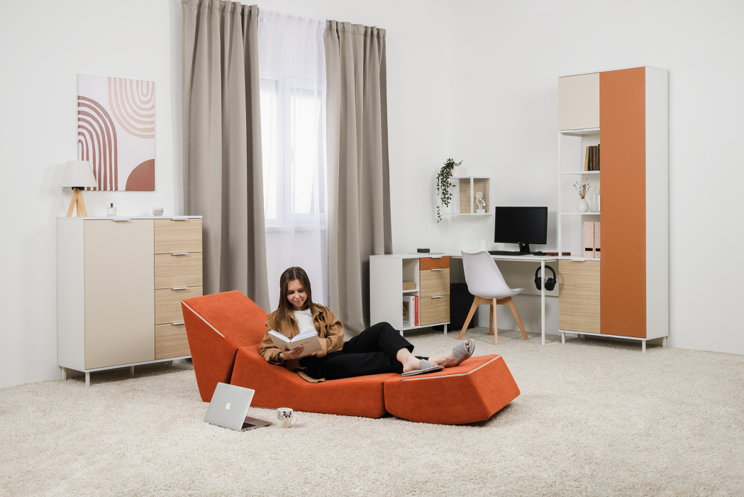 Стеллажи, Шкаф комбинированный Марвэл 13.22, белый, сатин, плэйн, безмолвная пустыня