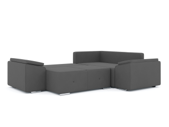 Диван-кровать угловой Хавьер 1 ПБ еврокнижка, велюр