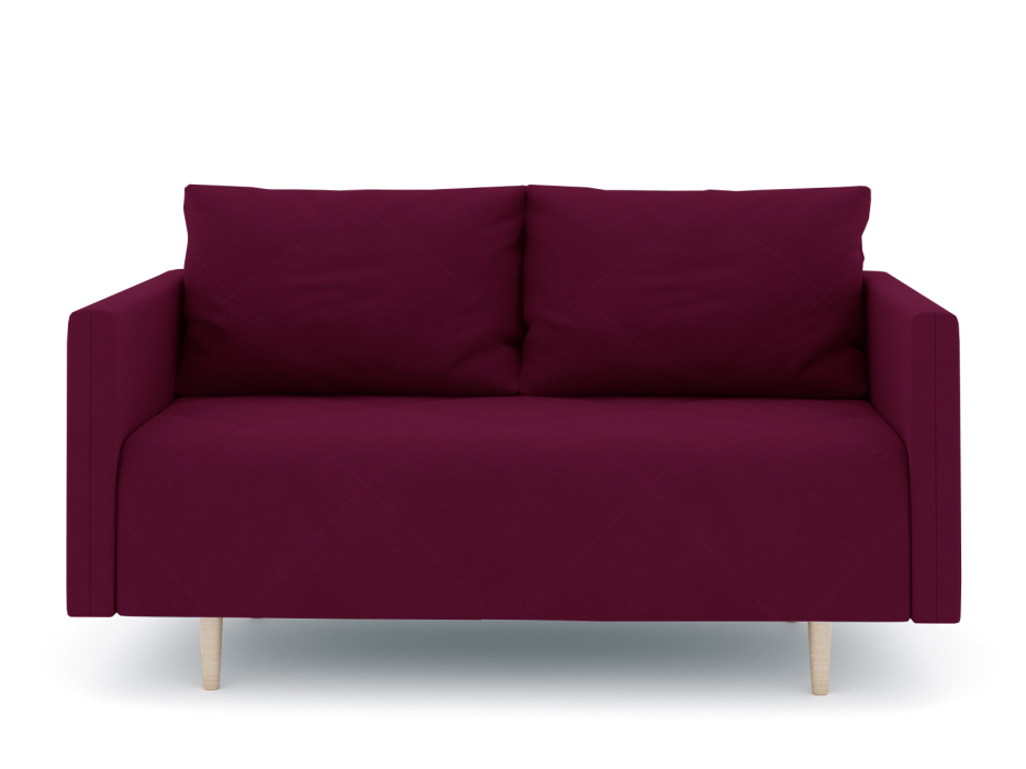 Диваны прямые кухонные, Диван прямой нераскладной Милли мини 2-х  местный с подлокотниками, велюр