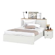 Спальные гарнитуры, Кровать с ортопедическим основанием и прикроватная тумба Остин