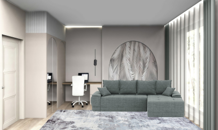 Диван-кровать угловой Нордвикс Мини, рогожка