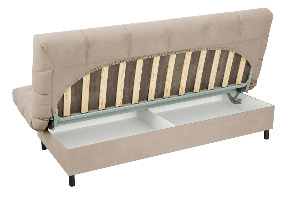 Диваны кровати со спальным местом, Диван прямой ЮТА, с черными ножками