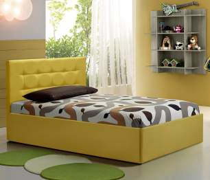 Кровать тахта Слип 120 с подъемным механизмом, микровелюр