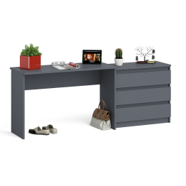 Стол письменный 1200 с комодом МК800 на три ящика