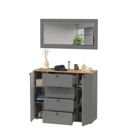 Большой комод с зеркалом Остин