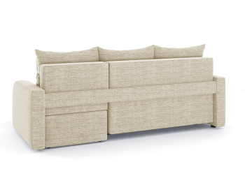 Диван-кровать угловой Мини Люкс трехсекционная еврокнижка, рогожка Люкс