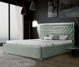 Кровать Мишель 1200 с подъемным механизмом, микровелюр