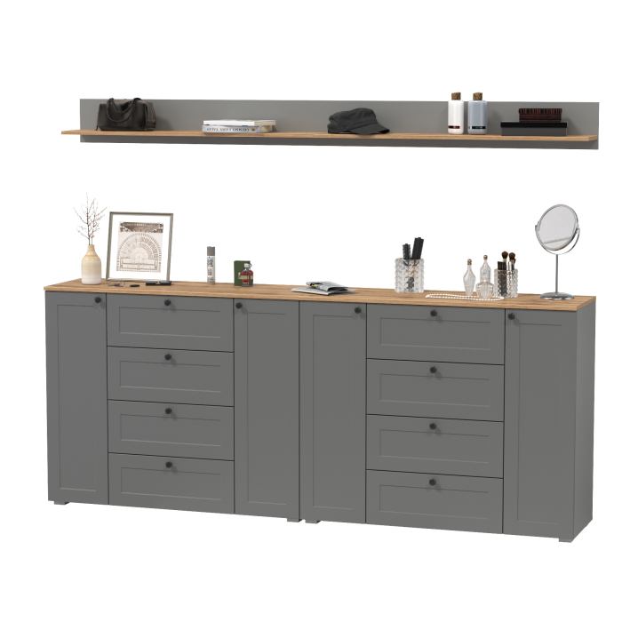 Прихожие, Комплект мебели Остин из двух комодов 16.221 и открытых полок