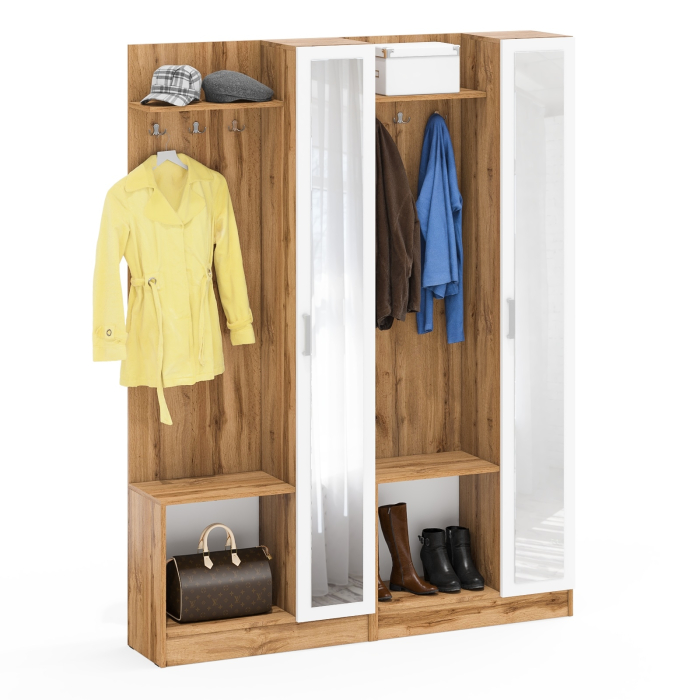 Прихожие, Прихожая РВК Камелия-8 с зеркалом комплект из двух штук