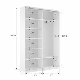 Шкаф-купе Экспресс 2-х дверный Фотопечать Калейдоскоп Стекла 140х45х220