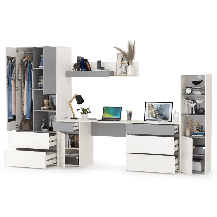 Для девочек, Полный набор мебели в молодёжную комнату Торонто № 01