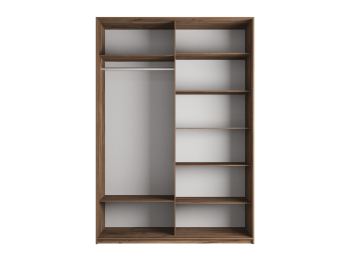 Шкаф-купе Прайм 2-х дверный ДСП/Стекло пудра/Доводчики 160х57х230