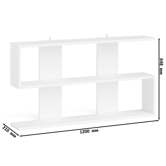 Домашние кабинеты, Рабочее место Мори из стола двухтумбового МС-2 с навесной полкой и стеллажом