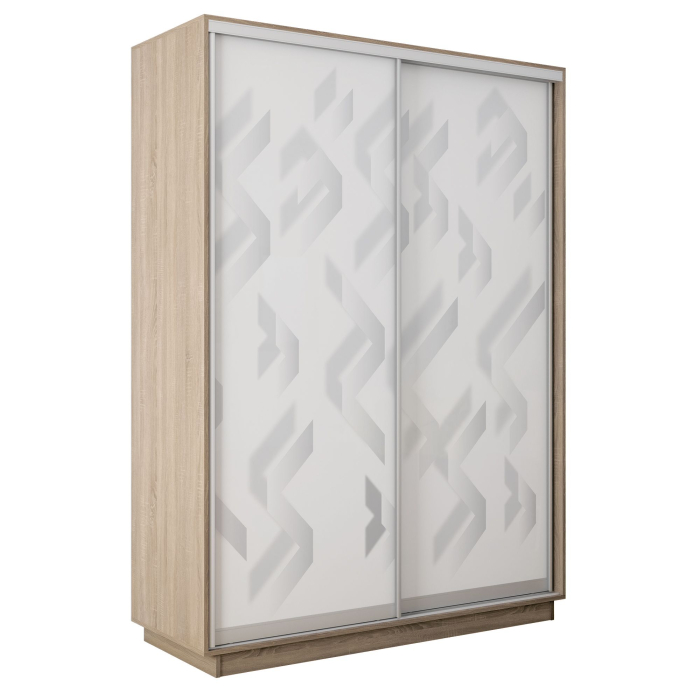 Шкафы-купе 2-х дверные, Шкаф-купе Экспресс 2-х дверный Фотопечать Ленты Стекла 140х45х240