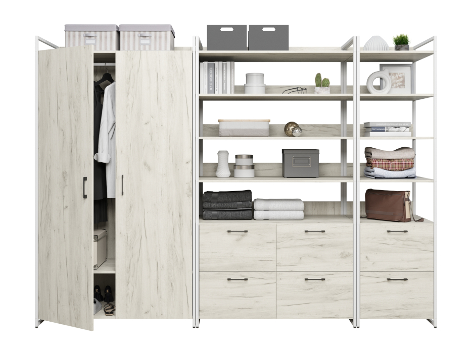 Гардеробные, Гардеробная Urban Лофт 01 Белый