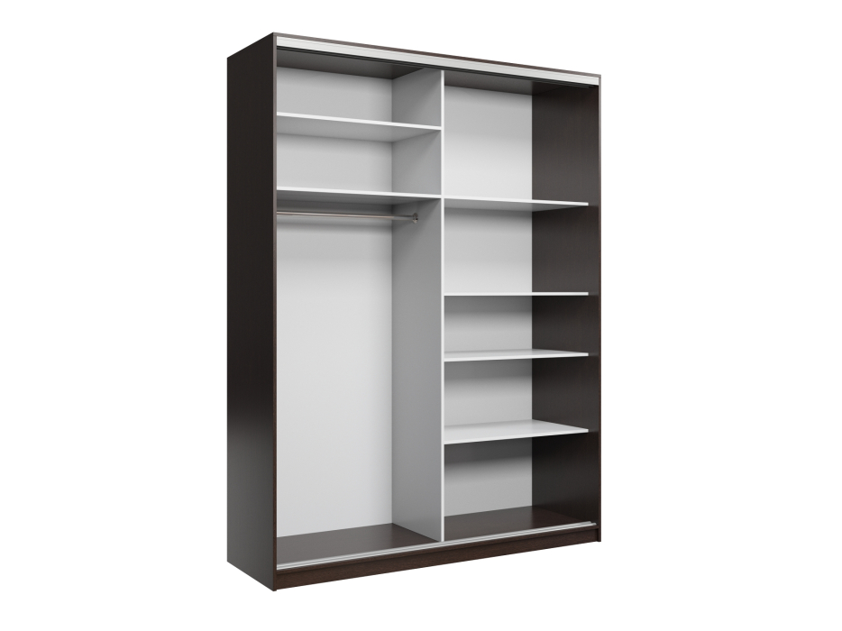 Шкафы-купе, Шкаф купе 2-х дверный Айсберг 180+зеркало