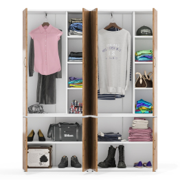 Модульная мебель Лидер-8 набор из двух шкафов для одежды и белья