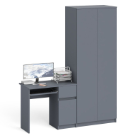 Компьютерные столы, Шкаф 2-х дверный Мори МК800 и компьютерный стол МС-1 дверь и ящик справа