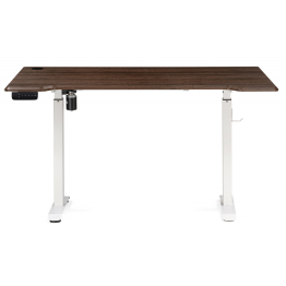 Компьютерный стол Маркос с механизмом подъема 140х80х75, белый