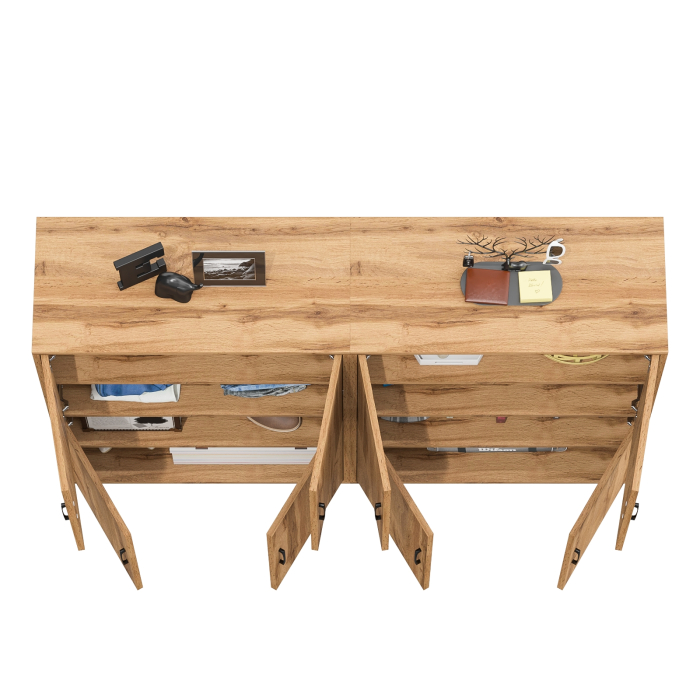 Комоды, Две тумбы-комода четыре распашных дверки РВК 126-804