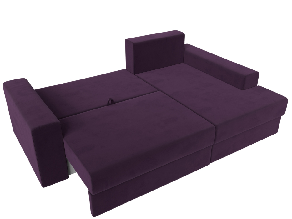 Диваны угловые в гостиную, Угловой диван Майами правый угол, велюр