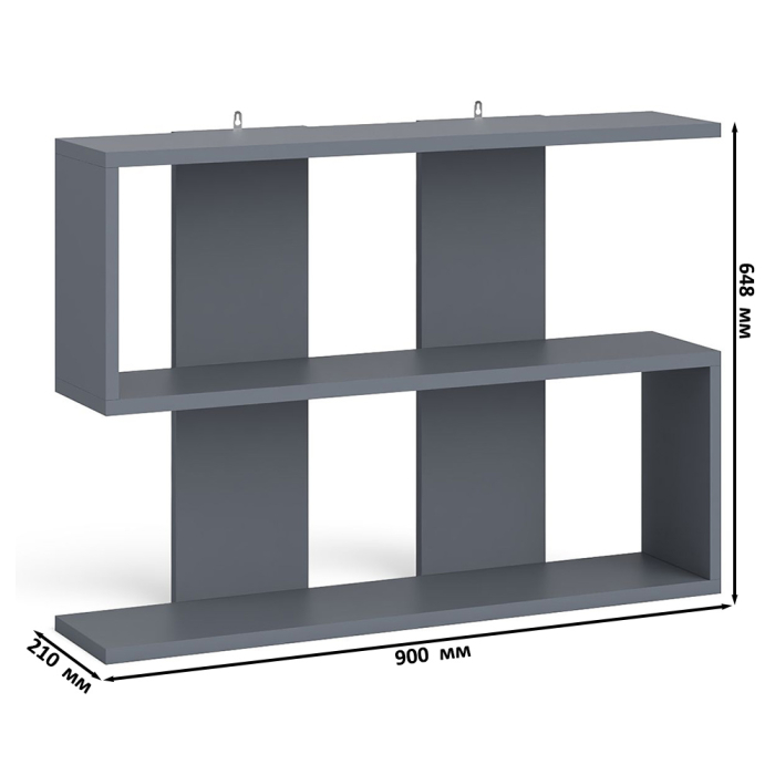 Домашние кабинеты, Тумба-комод с дверками и ящиками на 1600 со столом с тумбой и ящиком справа и навсеной полкой Мори