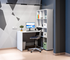 Домашние кабинеты, Стеллаж со столом Техно СБ-2303